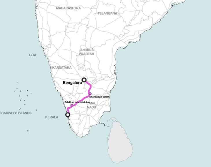 Extension of CBIC to Kochi via Coimbatore